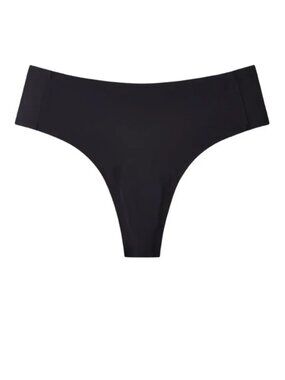 Nuage NuShield Thong Underwear Black Womens Size L NEW